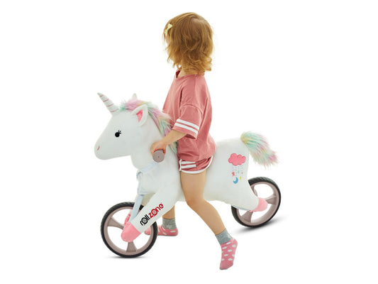 Unicorn Balance Bike with Plush Cover