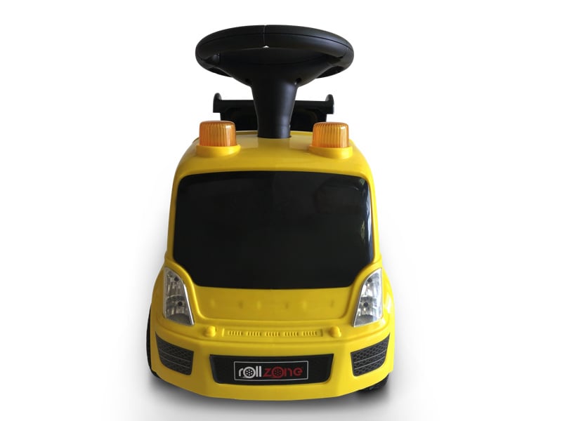 Construction Truck Push Car - With Working Dump Bed & Shovel (Yellow)