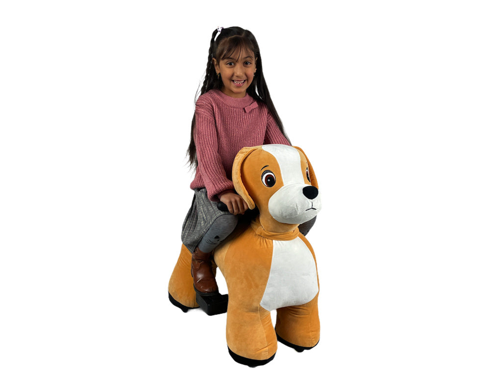 PetRide Electric Ride-On Dog - Battery Powered Pet Ride for Kids Ages 3-7