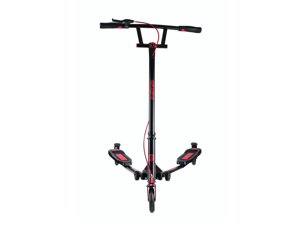 Wiggler 3-Wheel Stunt Scooter - Foldable Wiggle Scooter (Black)