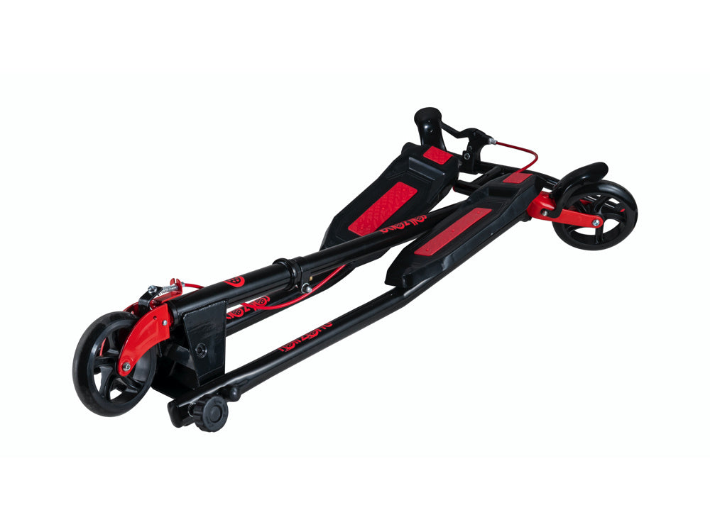 Wiggler 3-Wheel Stunt Scooter - Foldable Wiggle Scooter (Black)