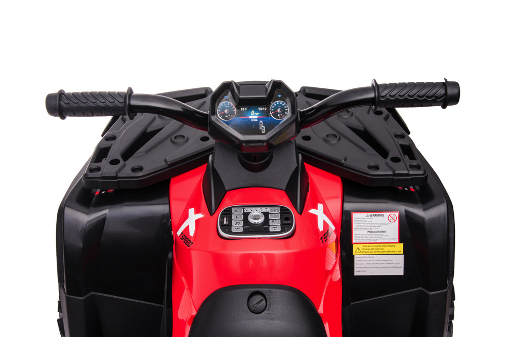 24V Electric Kids Quad - 4-Wheel Drive with Bluetooth & USB Music