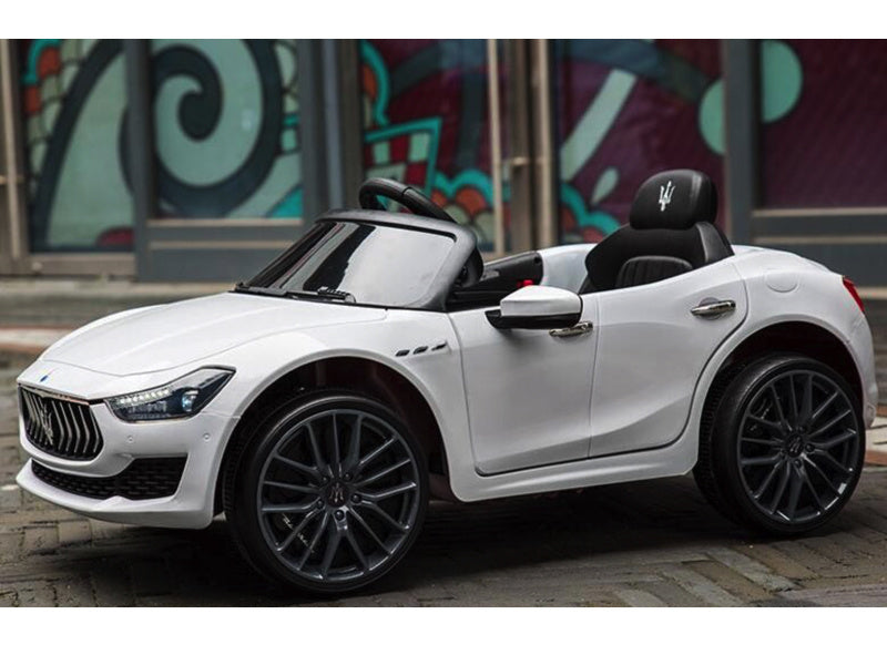 Licensed Maserati Ghibli 12V Kids Electric Car - Luxury Sedan with Rubber Tires