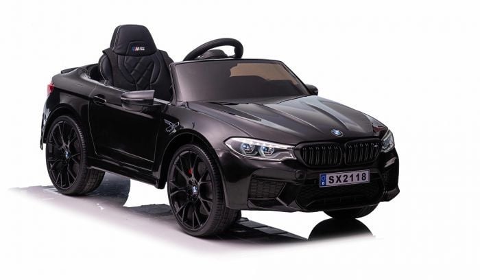 Licensed BMW M5 12V Kids Electric Car - Premium Sedan with 5-Point Harness & Pull Handle