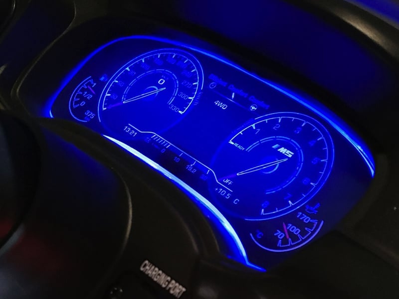 Licensed BMW M5 24V Kids Electric Car - Premium Sedan with 5-Point Harness & Pull Handle (Silver)