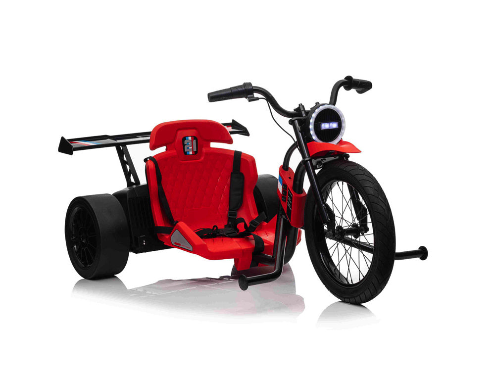 24V Electric Drift Trike with Dual 775W Motors (Red)