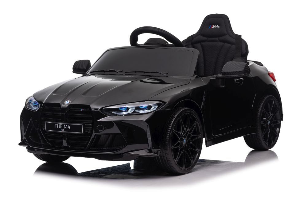 Licensed BMW M4 12V Kids Electric Car - Compact Sports Coupe with 5-Point Harness