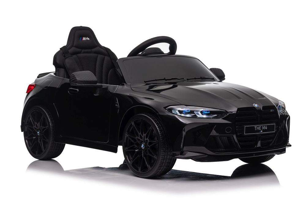 Licensed BMW M4 12V Kids Electric Car - Compact Sports Coupe with 5-Point Harness