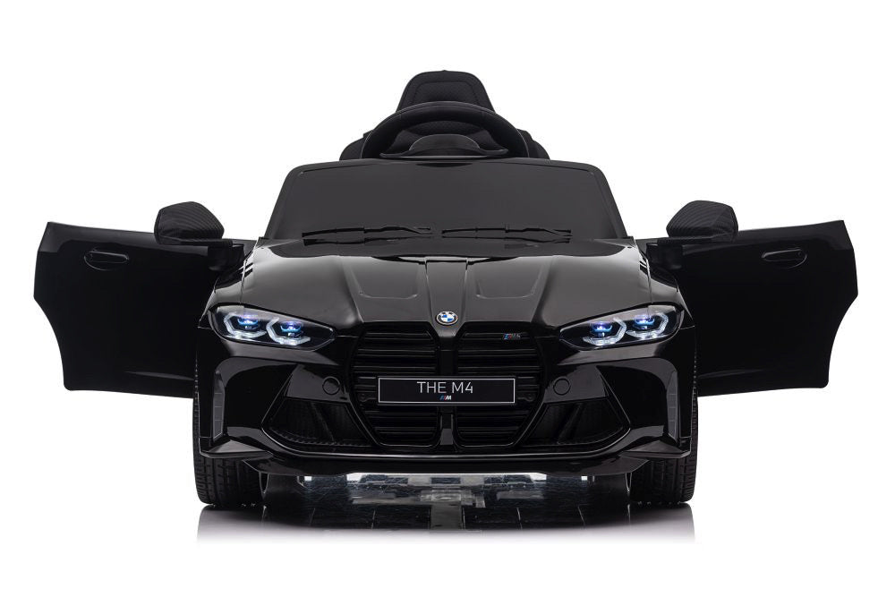 Licensed BMW M4 12V Kids Electric Car - Compact Sports Coupe with 5-Point Harness