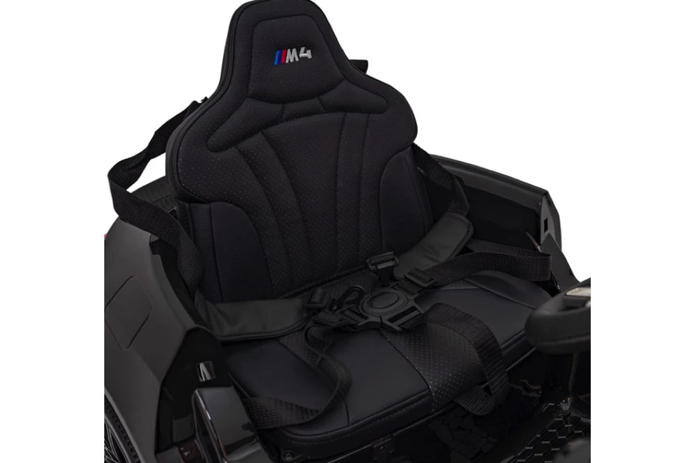 Licensed BMW M4 12V Kids Electric Car - Compact Sports Coupe with 5-Point Harness