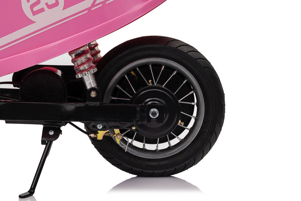 24V Electric Kids Scooter - 350W Motor with 12" Air Tires (Pink)