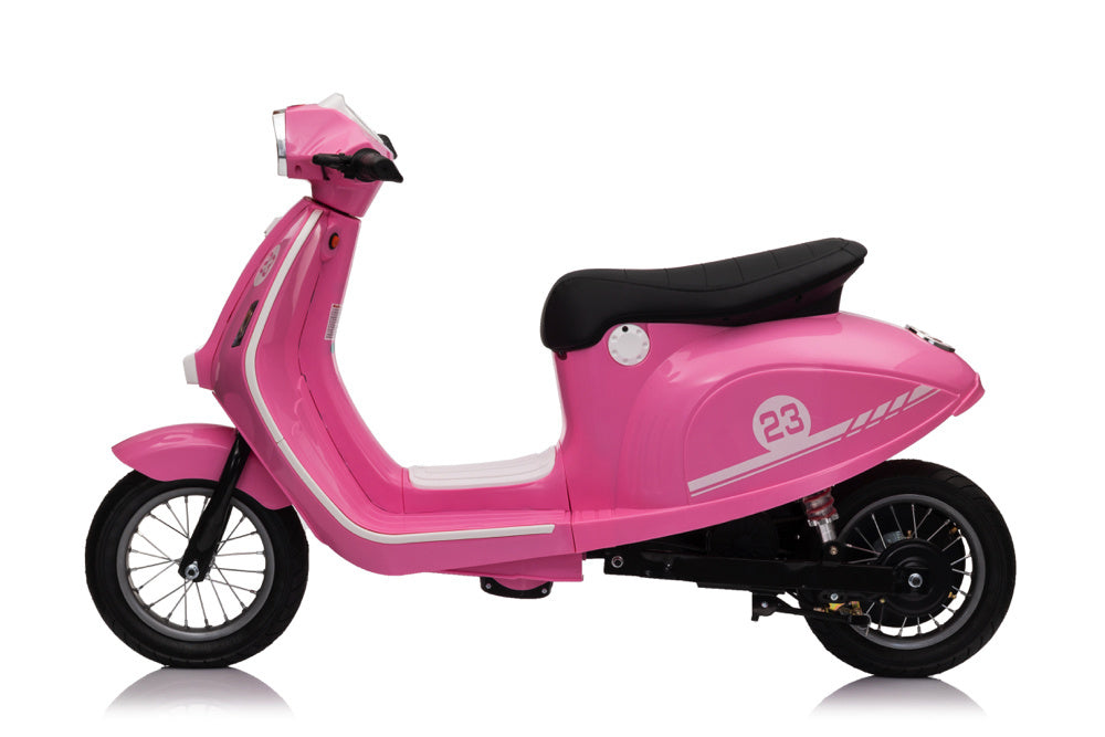 24V Electric Kids Scooter - 350W Motor with 12" Air Tires (Pink)