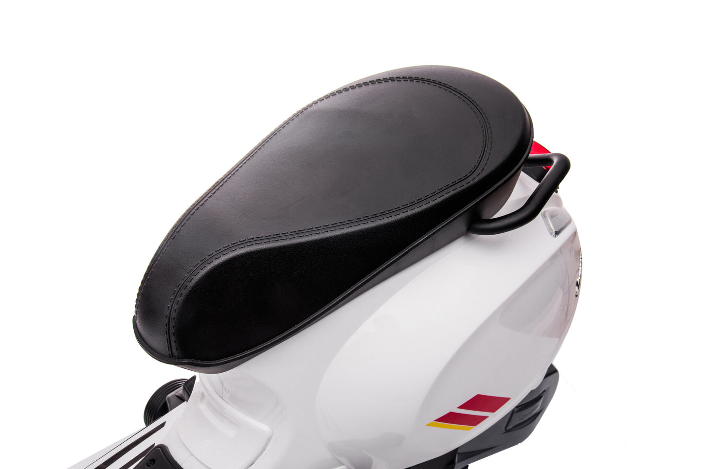 Licensed Vespa Sprint 12V Kids Electric Scooter - Classic Style with Music Module (White)
