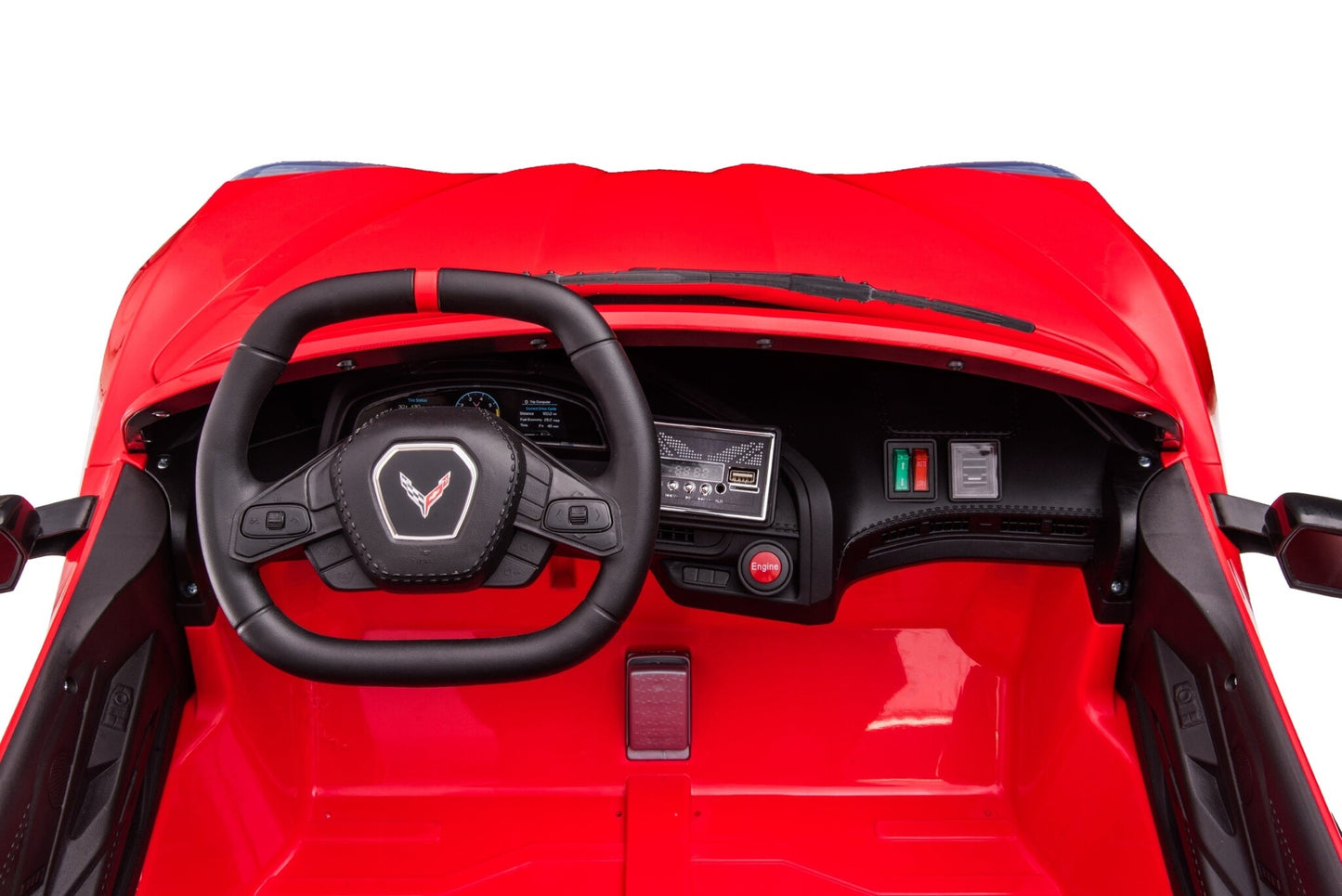 Licensed Corvette Stingray 12V Kids Electric Car - 2-Seater Sports Car