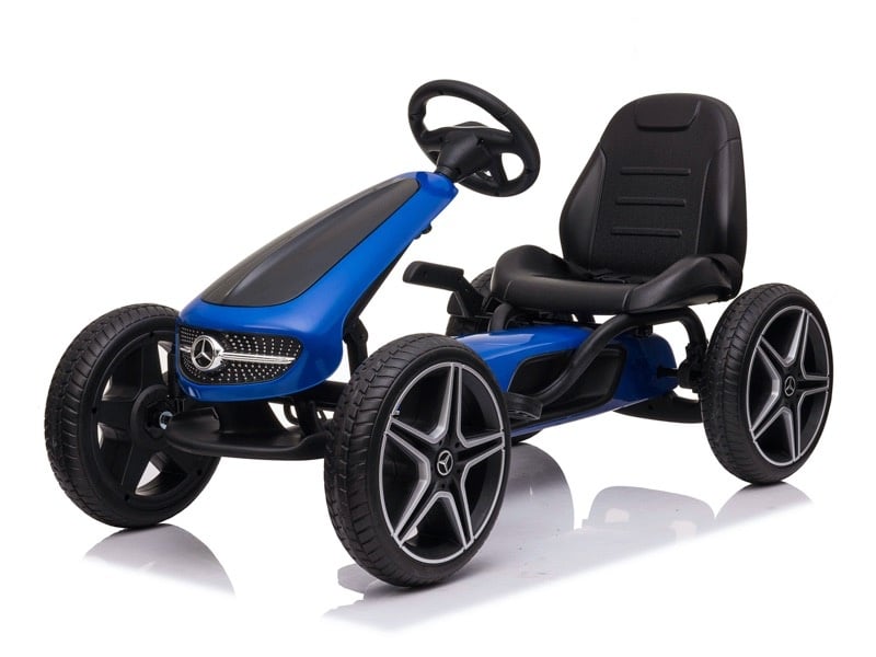 Licensed Mercedes-Benz Pedal Go-Kart for Kids - Chain Drive with Hand Brake