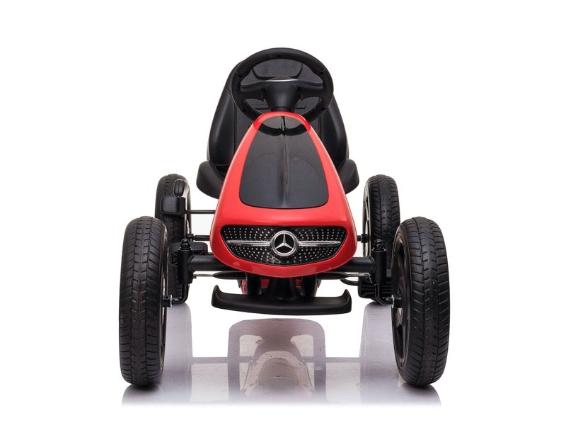 Licensed Mercedes-Benz Pedal Go-Kart - Chain Drive with Hand Brake (Red)